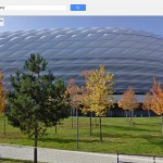 El estadio Allianz Arena, en Munich, visto desde Street View